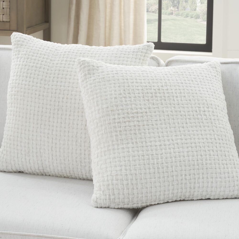 5001 Lifestyle Throw Pillow, 18" x 18" Set of 2, White